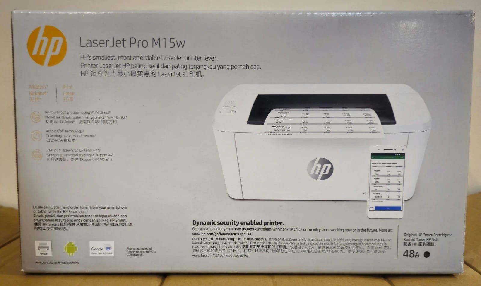 HP Laserjet Pro M15W Printers New