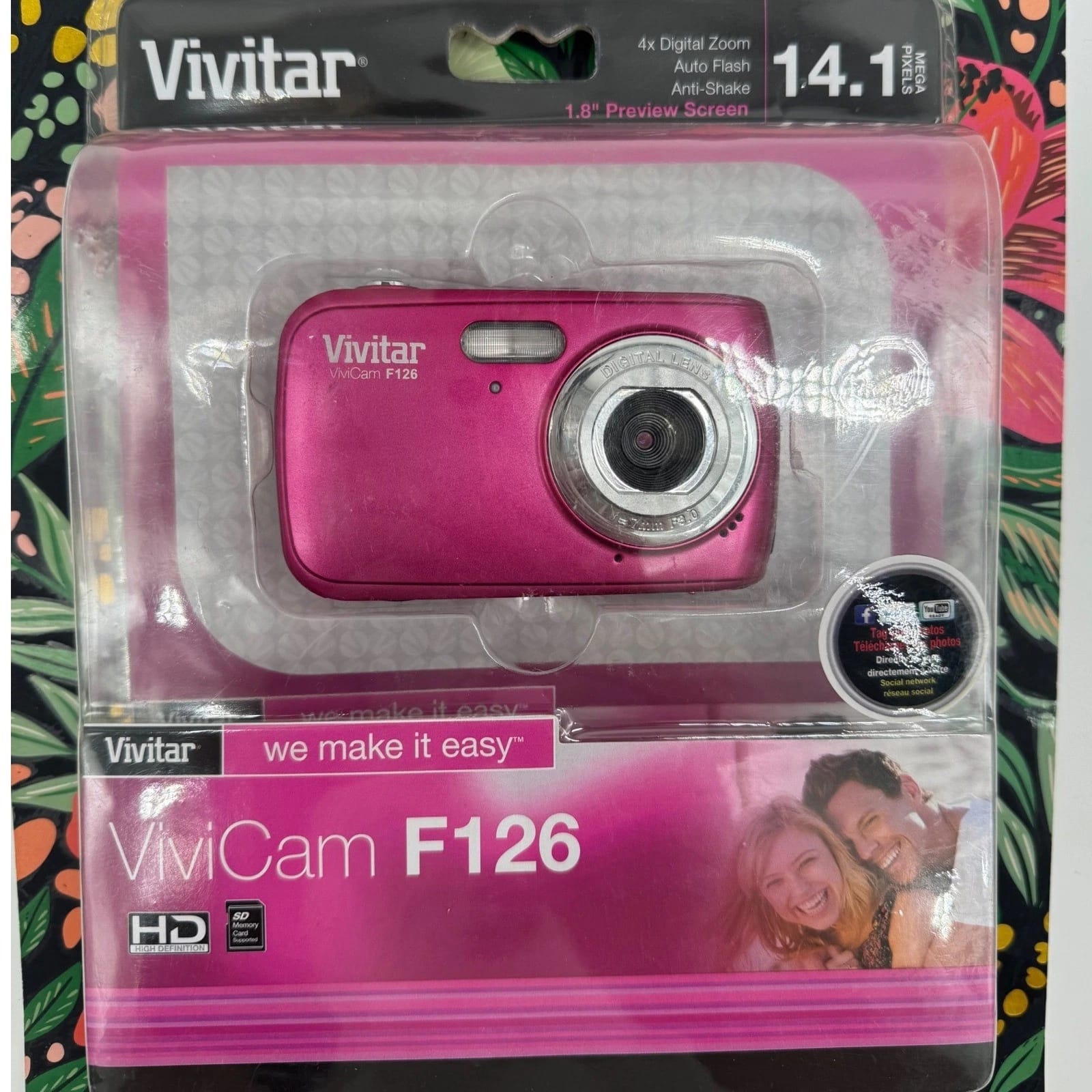Vivitar ViviCam F126 Digital Cameras Blue New Body Only