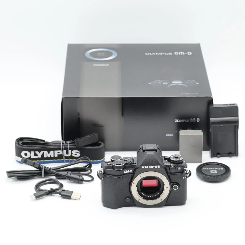 OM SYSTEM OM-D E-M5 Mark II Digital Cameras Black New Body Only
