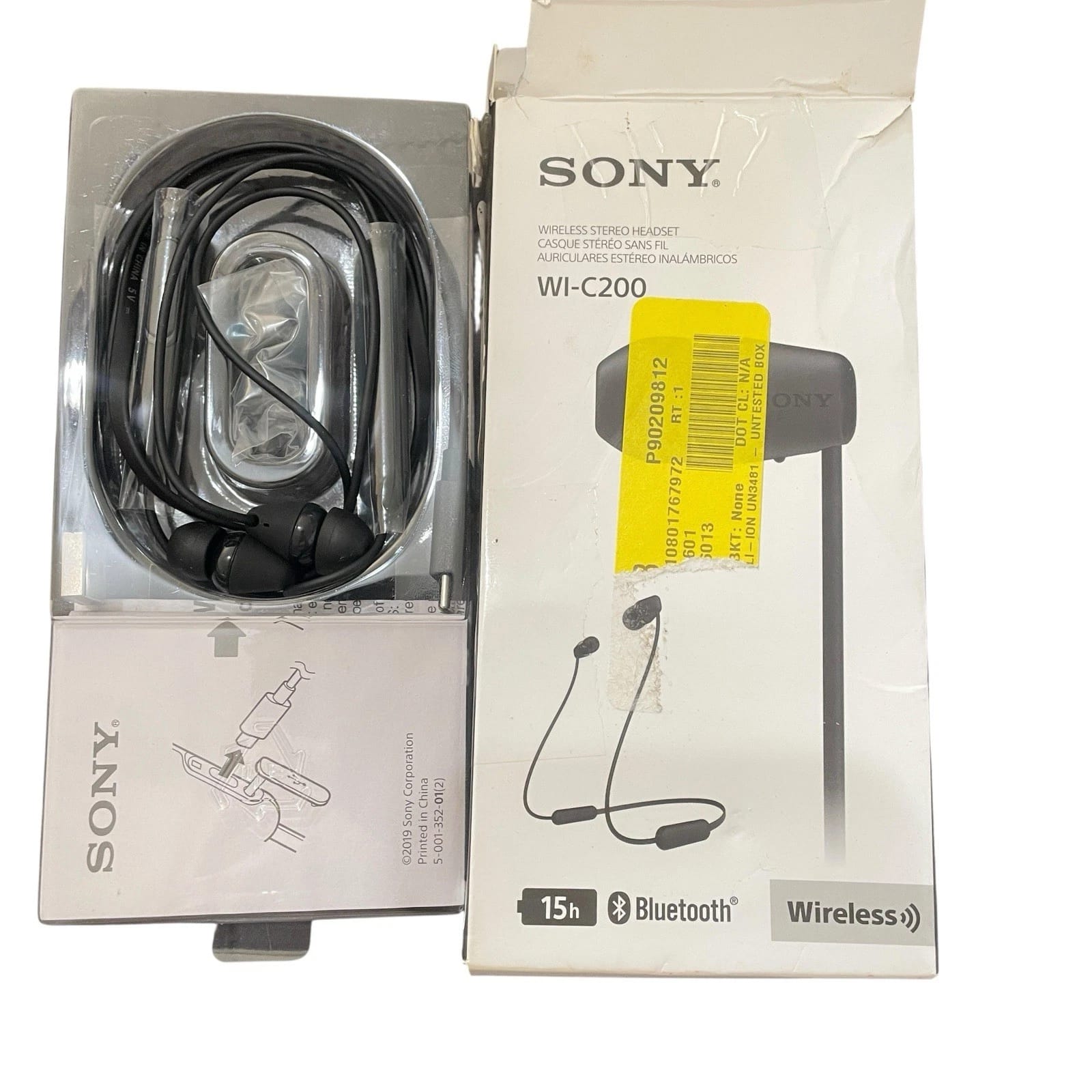Sony WI-C200 Headphones & Earbuds Black New