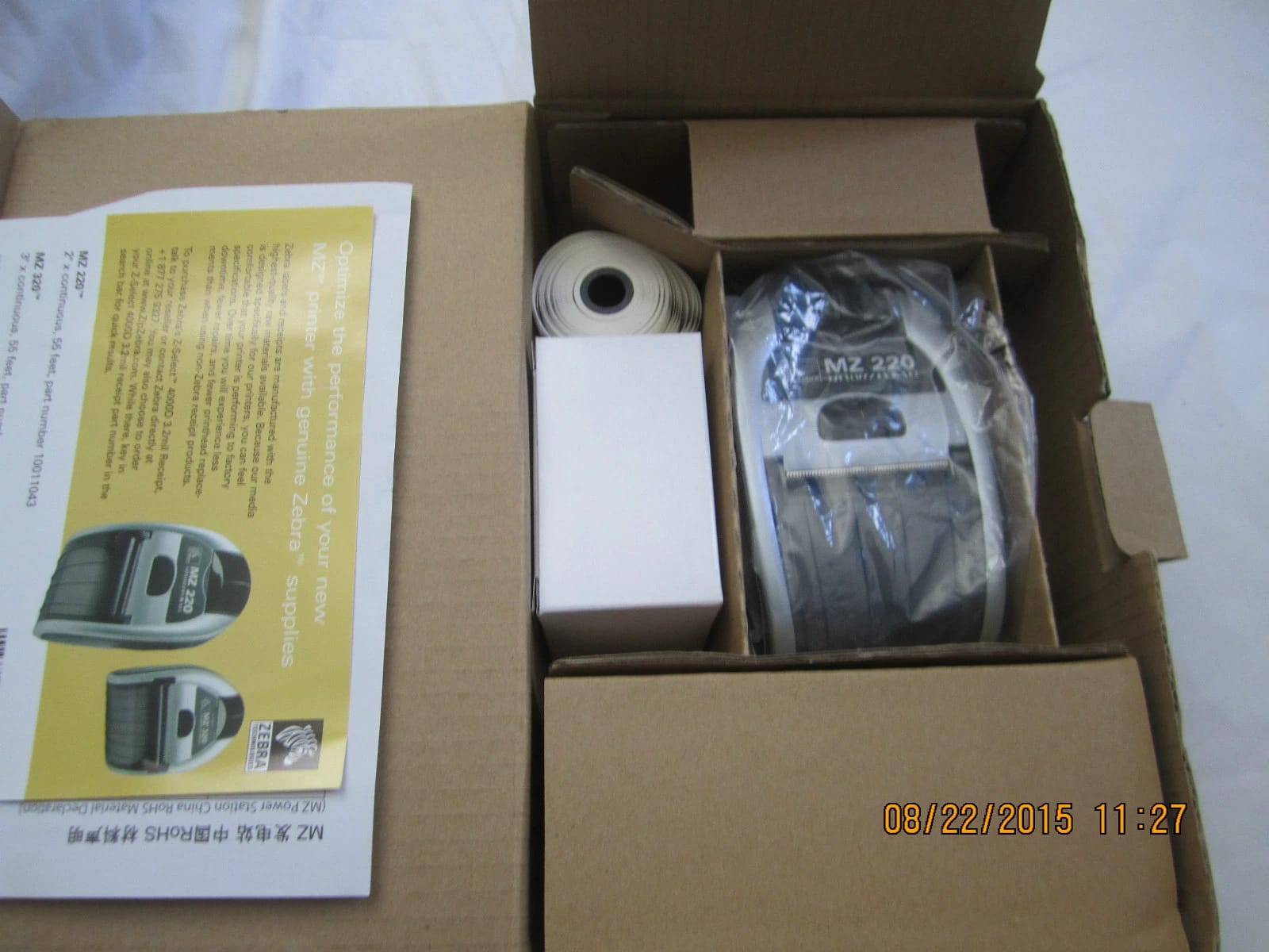 Zebra mz220 bluetooth Printers New