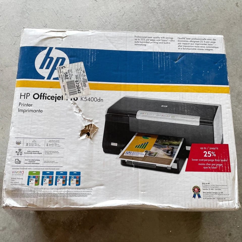 HP OfficeJet Pro K5400dn Printers New
