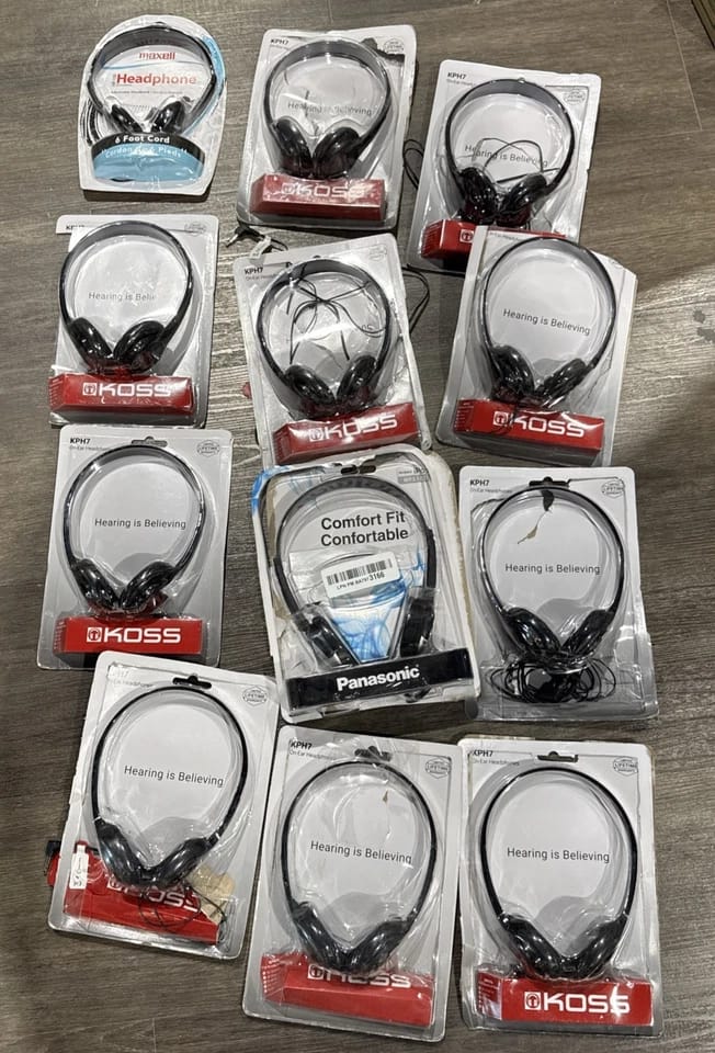 Koss KPH7 Headphones & Earbuds Black New