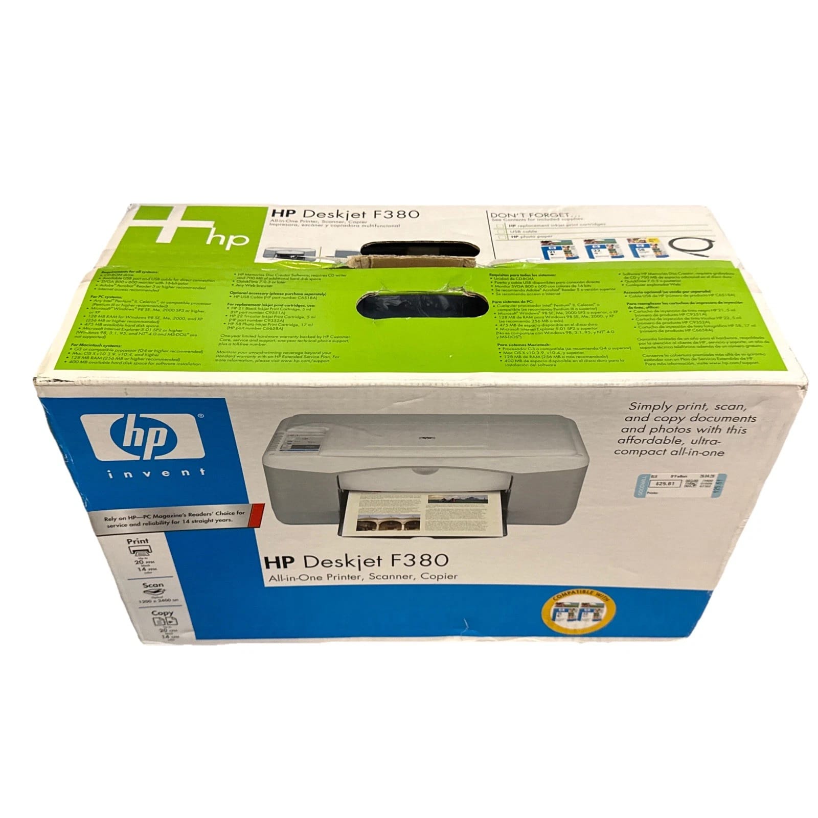 HP Deskjet F380 Printers Used - Good