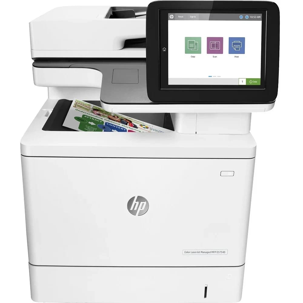 HP LaserJet Managed E57540c Printers Open-Box Excellent