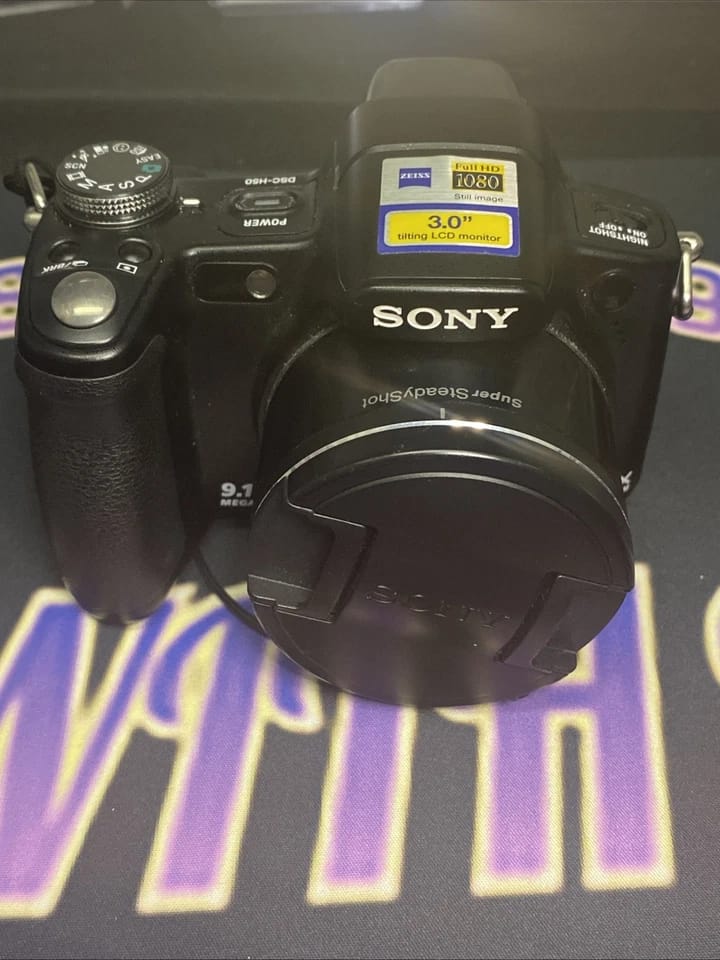 Sony Cyber-shot Dsc-H50 Digital Cameras Black Used - Good Body Only