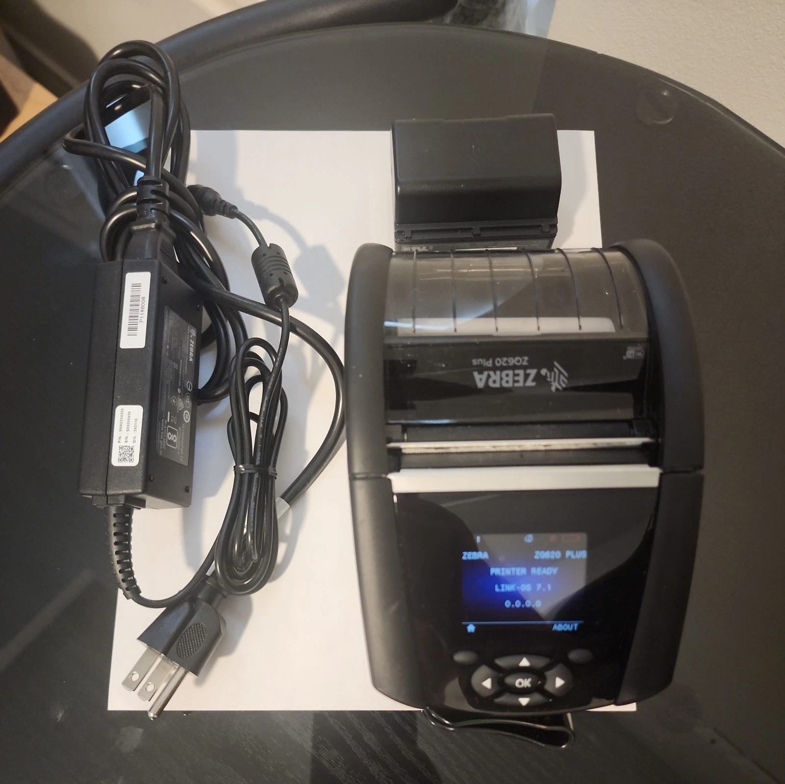 Zebra ZQ62-AUWA000-00 Printers Used - Good