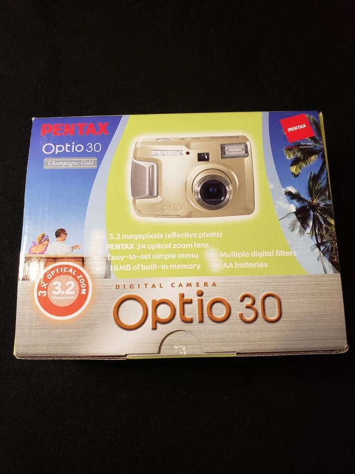 Pentax Optio 30 Digital Cameras Silver Used - Good Body Only