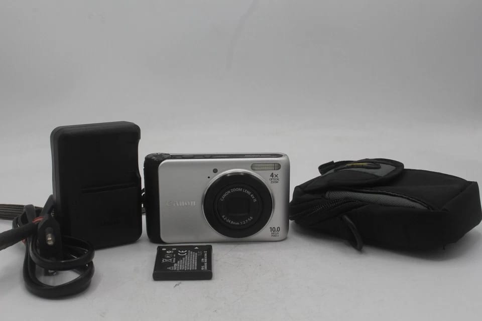 Canon A3000 Digital Cameras Silver Refurbished - Excellent Body Only