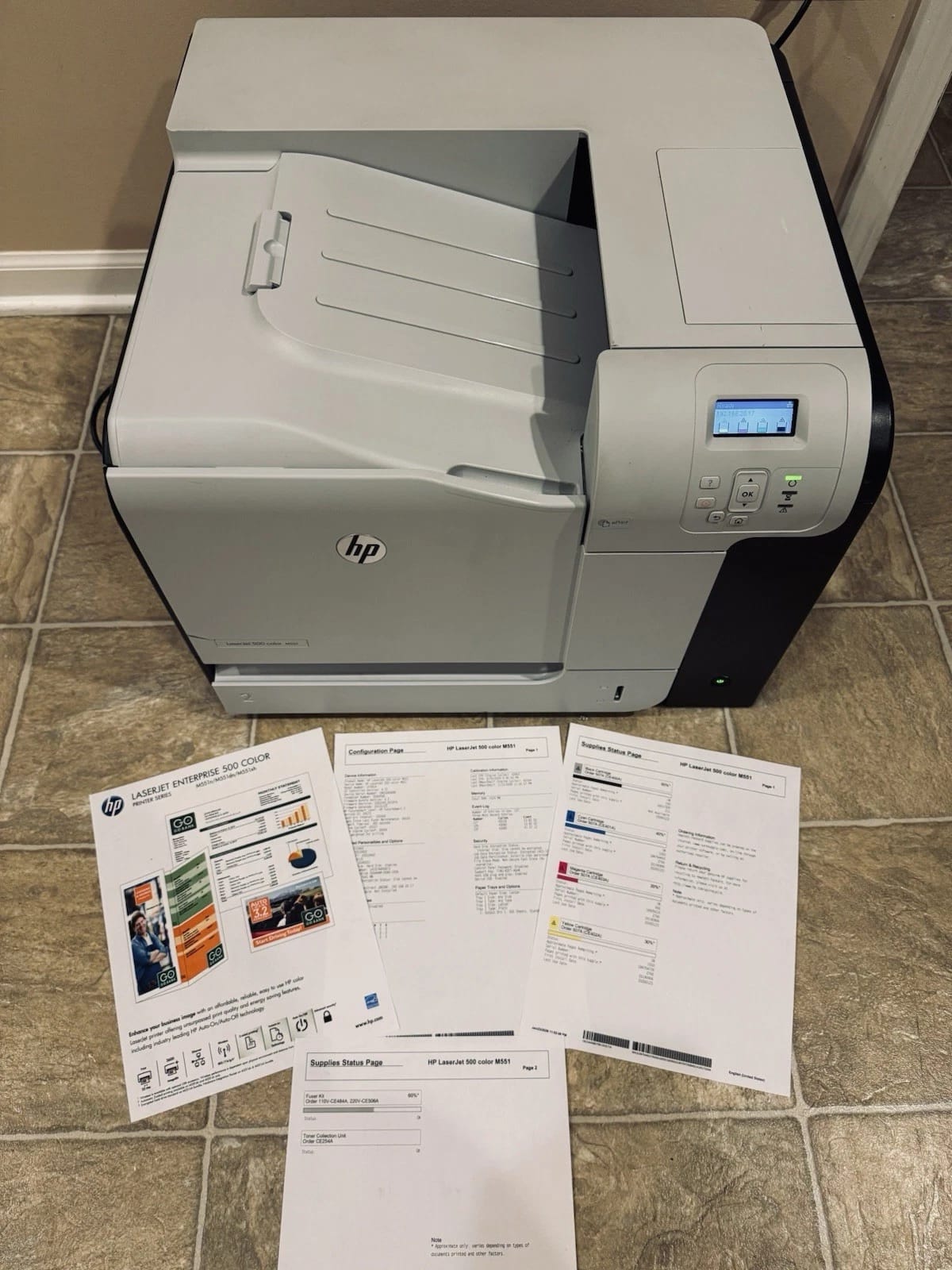 HP Color LaserJet M551N Printers Used - Good
