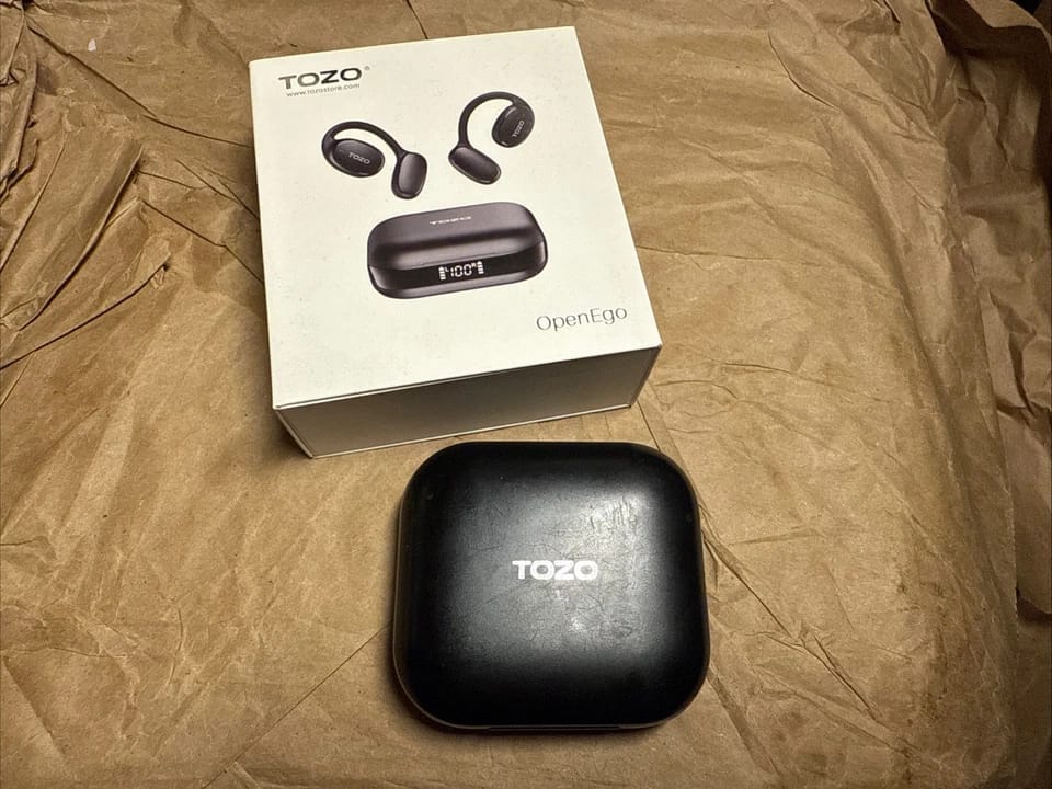 TOZO OpenEgo Headphones & Earbuds Black New