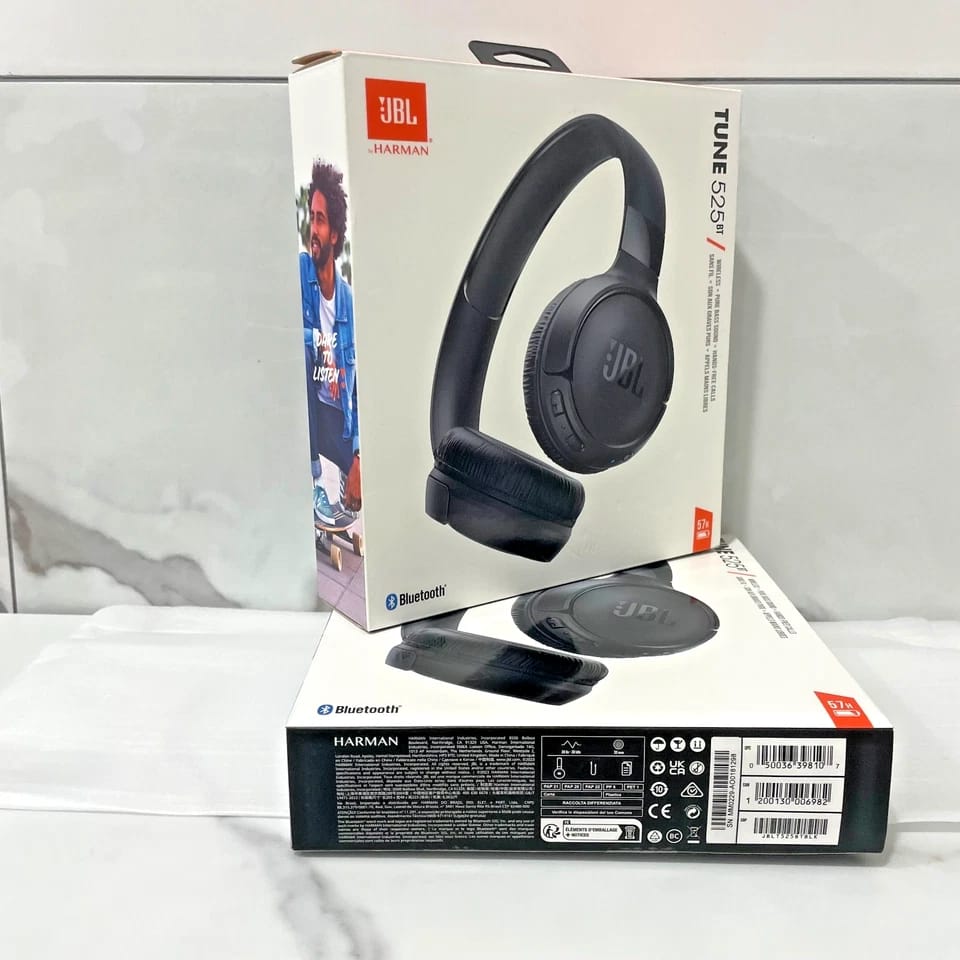 JBL Tune525BT Headphones & Earbuds Black New