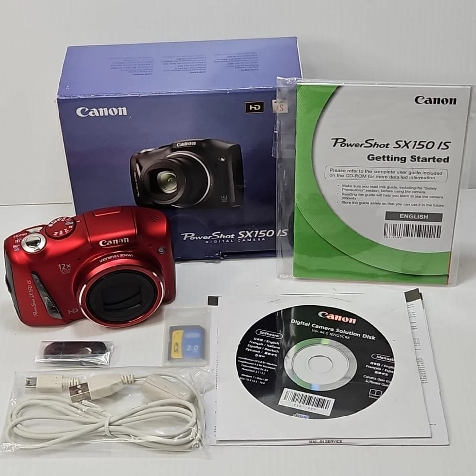 Canon PowerShot SX150 IS Digital Cameras Black New Body Only