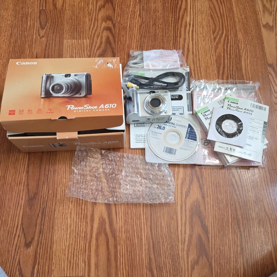 Canon PowerShot A610 Digital Cameras Silver New Body Only