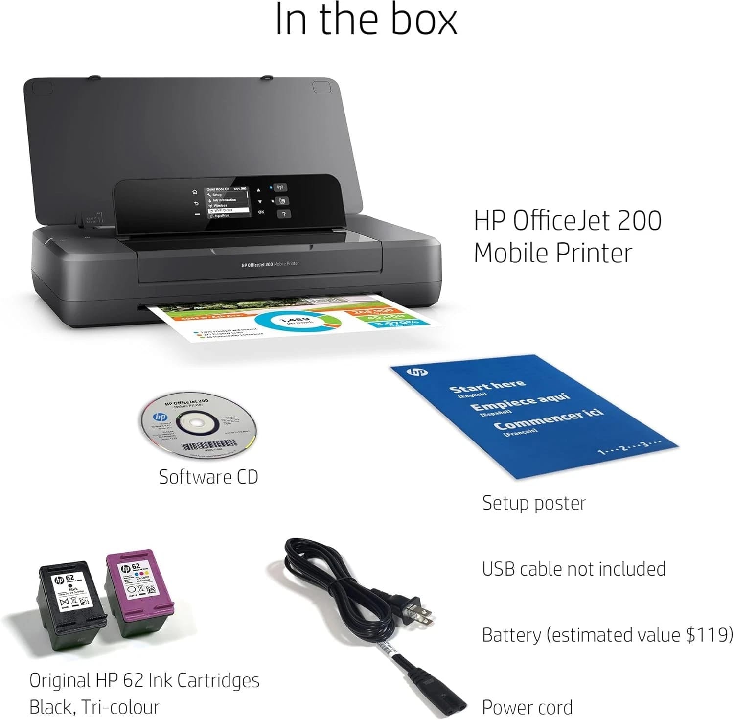 HP HP OfficeJet 200 Printers Black New