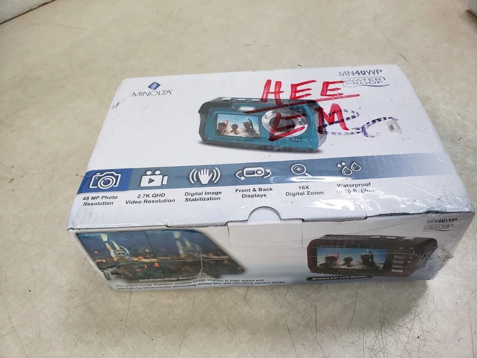 Minolta MN40WP Digital Cameras Blue New Body Only