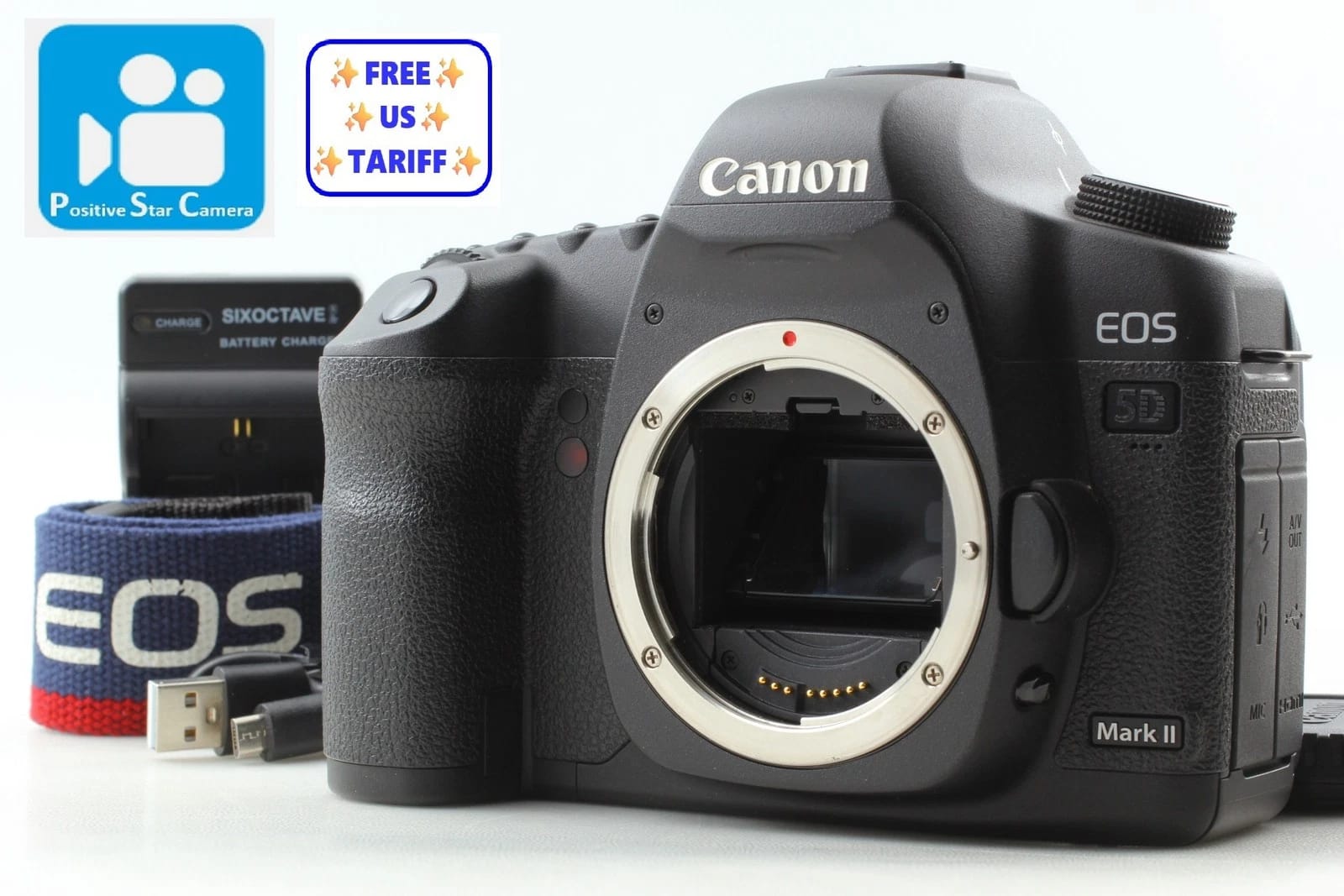 Canon EOS 5D Mark II Digital Cameras Black New Body Only