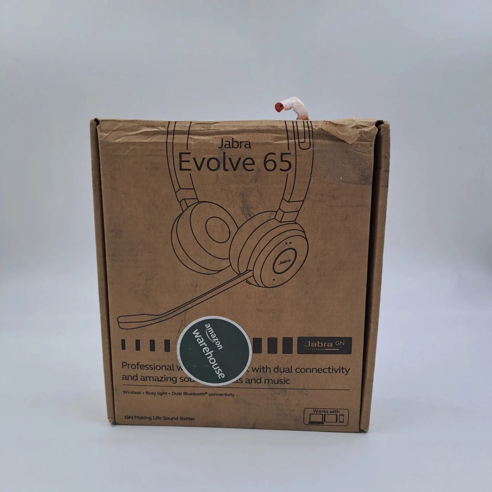 Jabra Evolve 65 Headphones & Earbuds Black Refurbished - Excellent