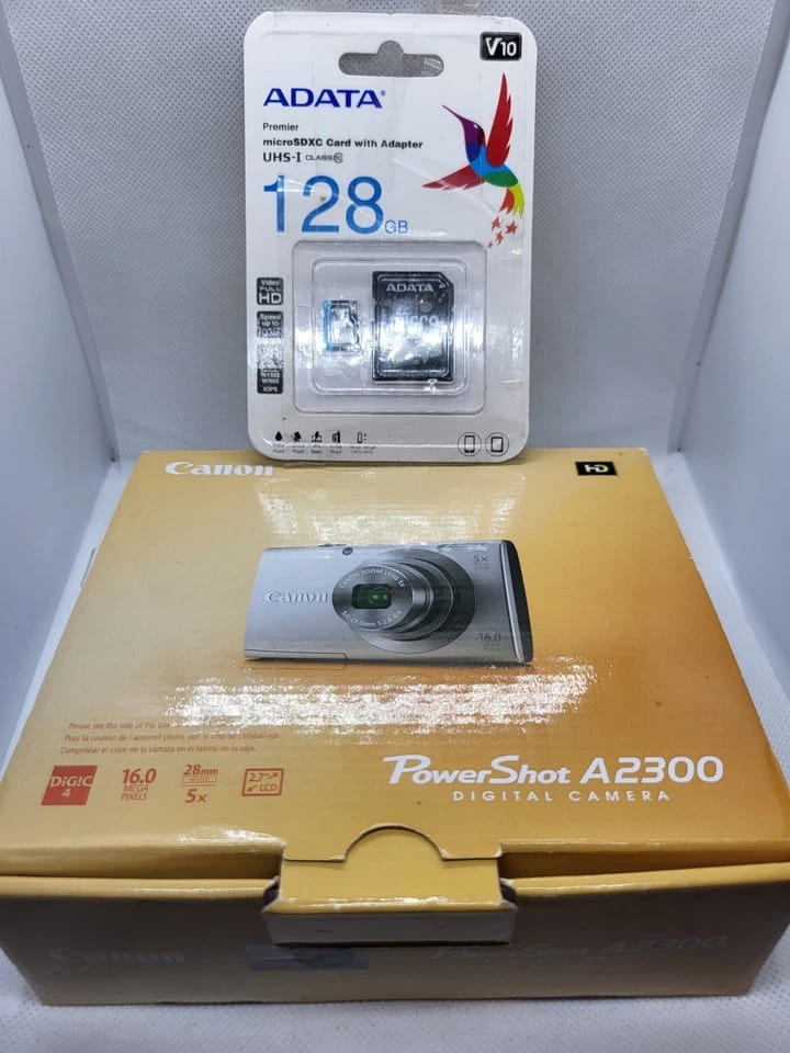 Canon PowerShot A2300 Digital Cameras Silver Refurbished - Excellent Body Only