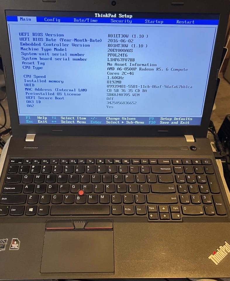 Lenovo ThinkPad E565 Computers