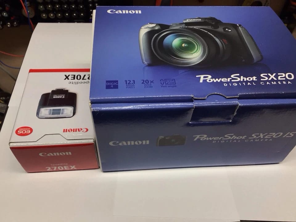 Canon PowerShot SX20 IS Digital Cameras Black New Body Only