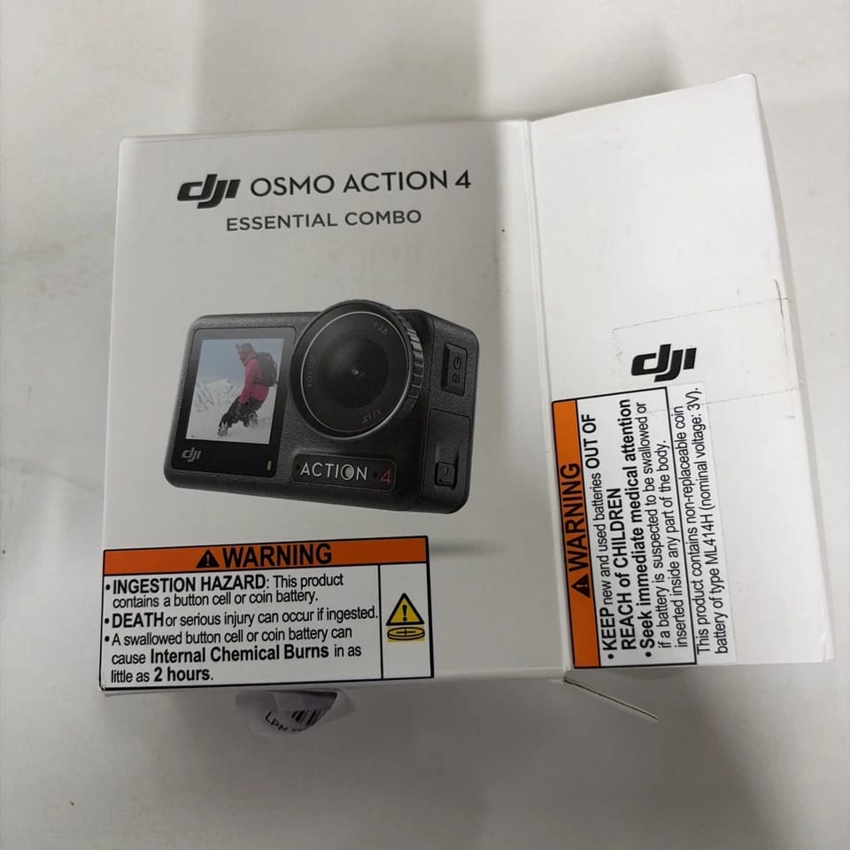 DJI Osmo Action 4 Digital Cameras Black New Body Only