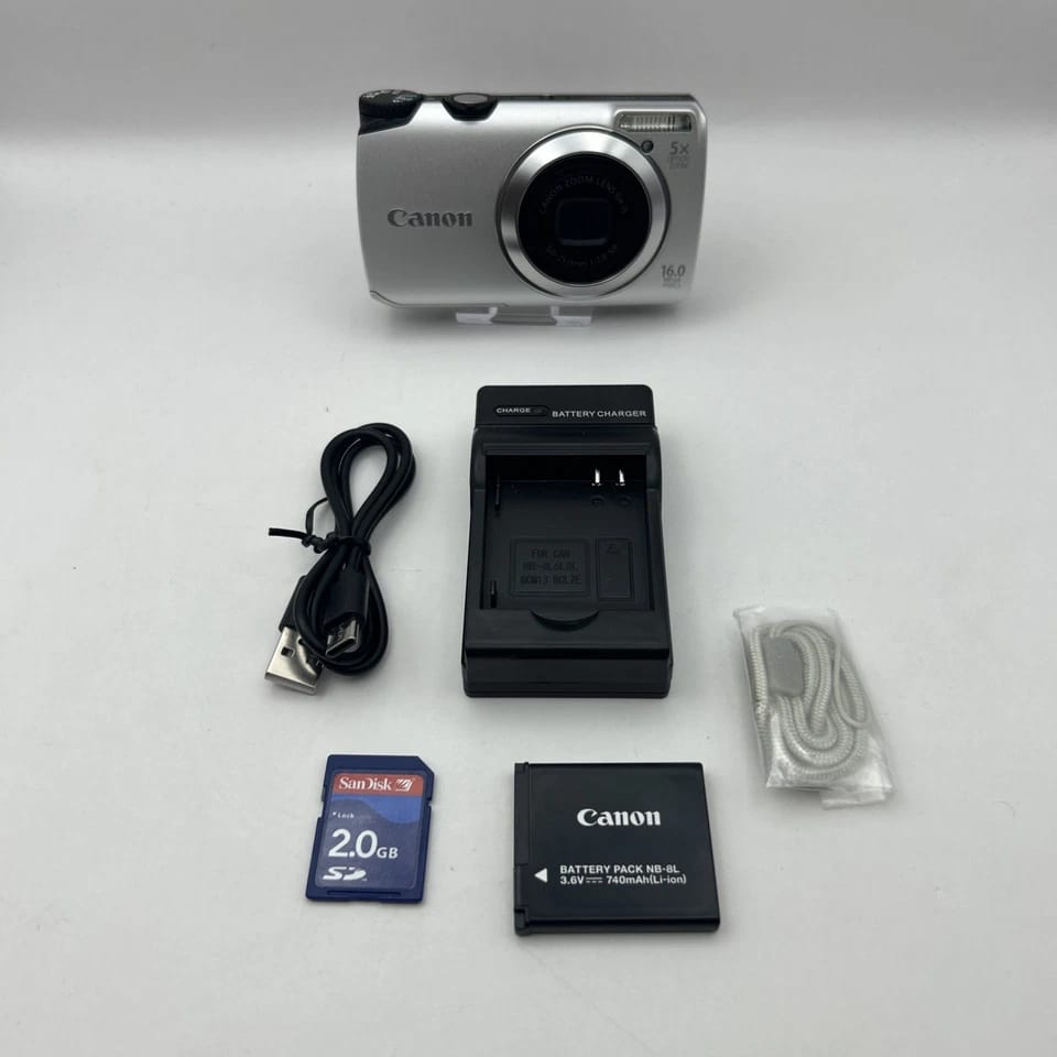 Canon PowerShot A3300 IS Digital Cameras Silver Used - Good Body Only