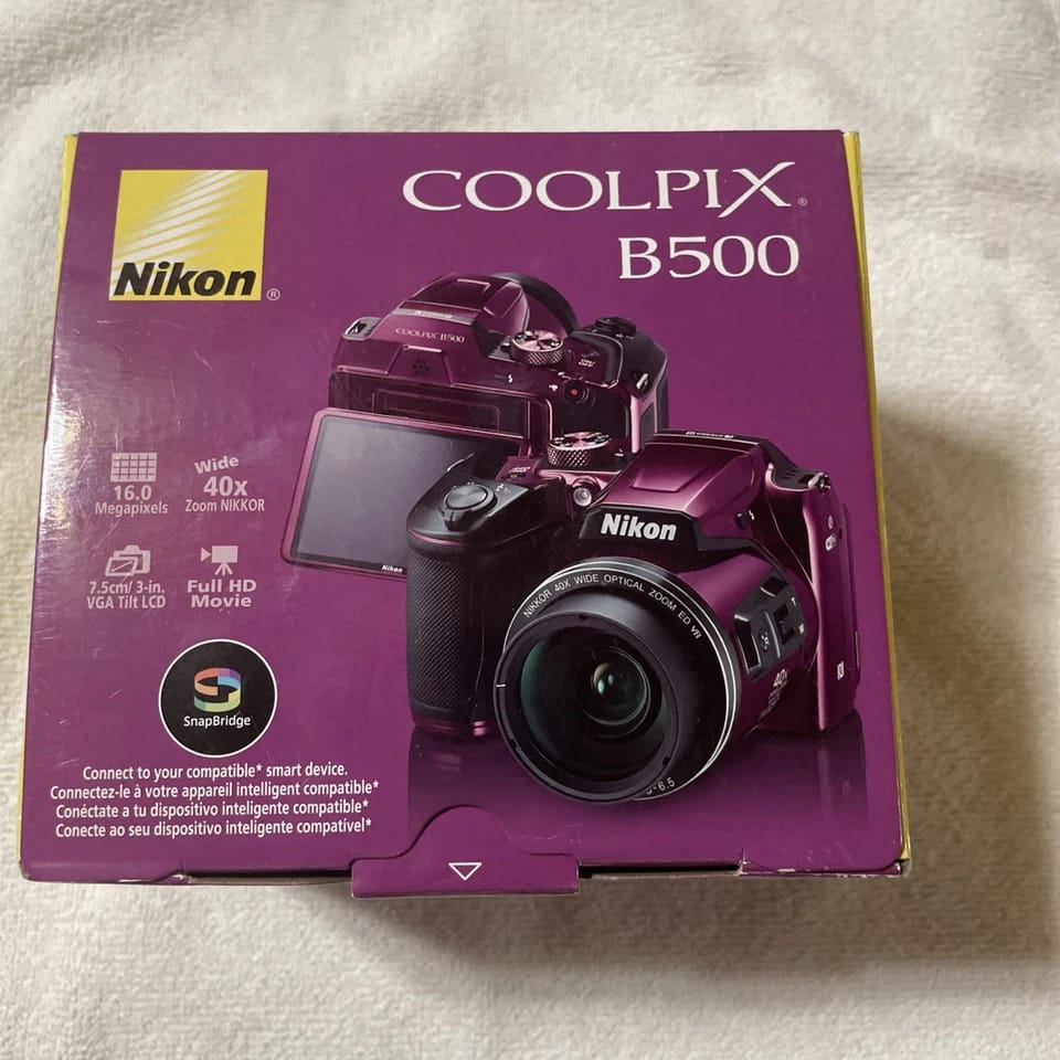 Nikon B500 Digital Cameras Black Refurbished - Excellent