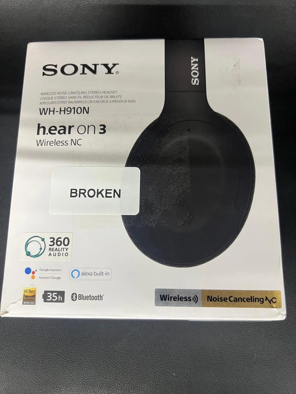 Sony WH-H910N Headphones & Earbuds Black New