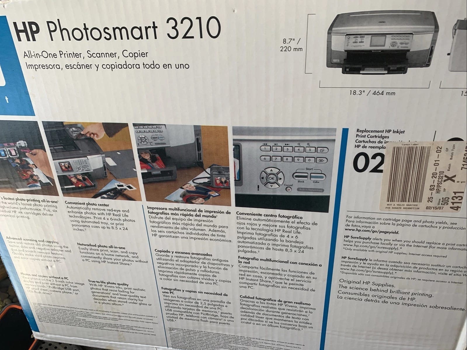 HP Photosmart 3210 Printers New