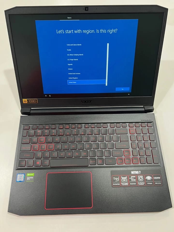 Acer AN715-51-70TG Computers Used - Good