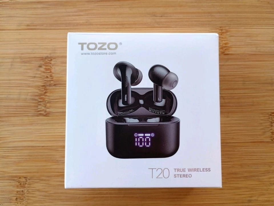 TOZO T20 Headphones & Earbuds Green New