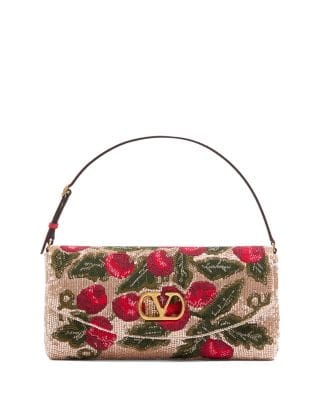 Valentino Garavani DeVain Shoulder Bag Women's bags Black Fabric New