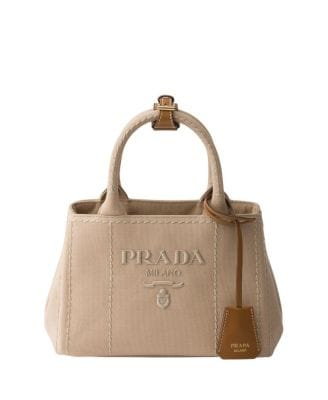 Prada Jardinière Tote Women's bags Mini Black Canvas (Cotton Canvas) New