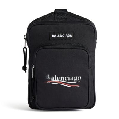 Balenciaga Explorer Crossbody Women's bags Black Nylon New