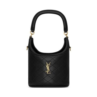 Saint Laurent Gaby Bucket Bag Women's bags Unspecified Black Lambskin Gold New