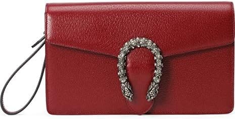 Gucci Dionysus Wristlet Women's bags Small Red Leather New