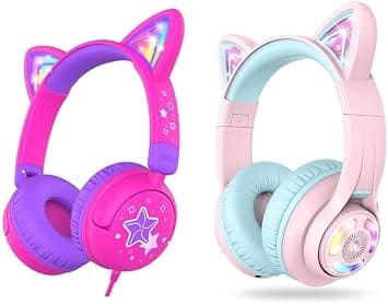 iClever HS14 Headphones & Earbuds Pink New