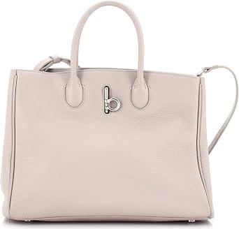 Burberry Rocking Horse Tote Women's bags Small Grey Grainy Leather New