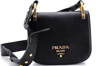 Prada Saddle Crossbody Women's bags Unspecified Calfskin Black New
