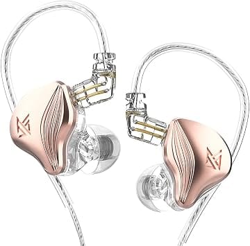 kz ZEX Headphones & Earbuds Gold New