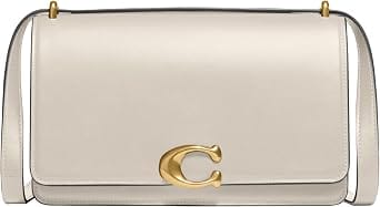 Coach Bandit Shoulder Bag Women's bags Ivory Refined Calf Leather New