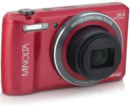Minolta MN12Z-R Digital Cameras Red New Body Only