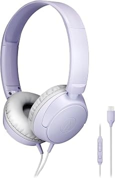 Audio-Technica ATH-S120C-LV Headphones & Earbuds Purple New