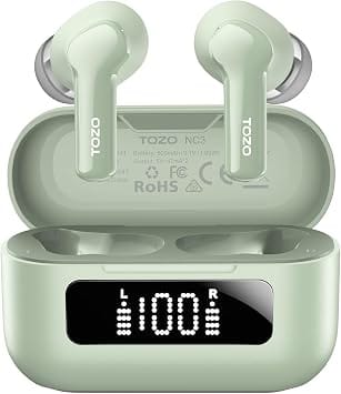 TOZO T11141 Headphones & Earbuds Green New