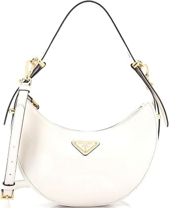 Prada Arqué Shoulder Bag Women's bags Small White Leather New