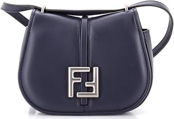 Fendi C'mon Shoulder Bag Women's bags Small Blue Nappa Leather New
