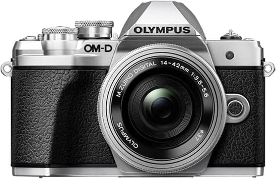 Olympus E M10 MarkIII Digital Cameras Silver New 18-55mm + 75-300mm Dual Kit
