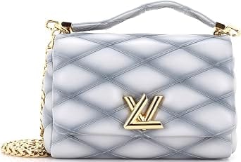 Louis Vuitton GO-14 Top Handle Women's bags PM Blue Malletage Patent Leather New