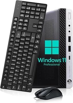 HP EliteDesk 800 G4 Mini Computers 256GB 8GB Refurbished - Excellent